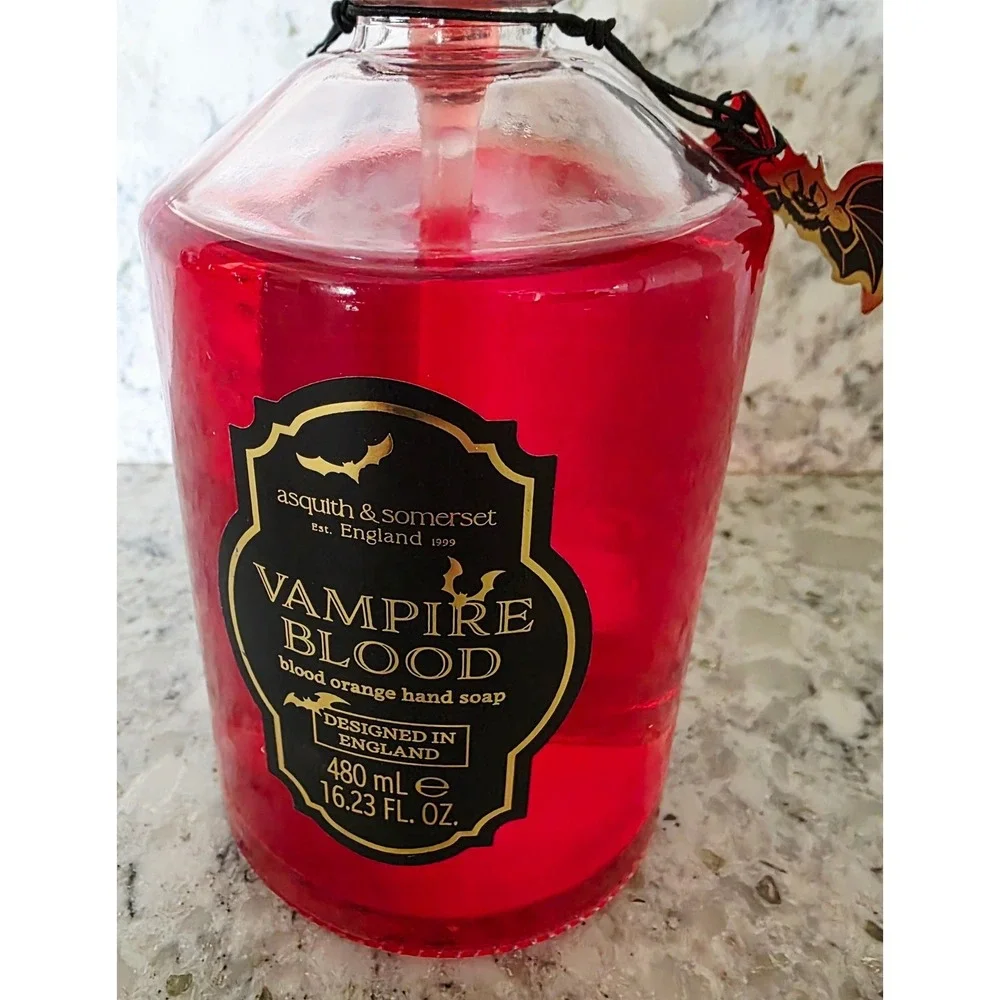 Asquith & Somerset Vampire Blood Orange Scented Halloween Hand Soap England‎